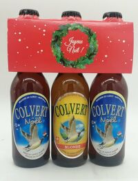 Coffret joyeux Noël colvert 3 bières 33 cl 